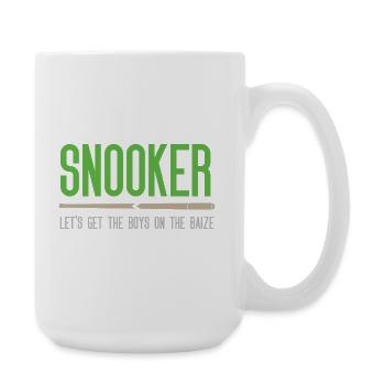 Snooker - Let's get the.boys on the baize - Large Mug 440 ml - white - Right