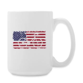 Radsport USA - Große Tasse 440 ml - Weiß - Rechts