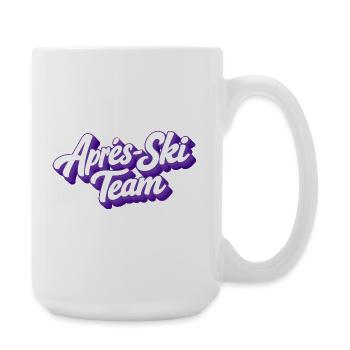 L’équipe de ski APRrès - Grande tasse 440 ml - blanc - Droite