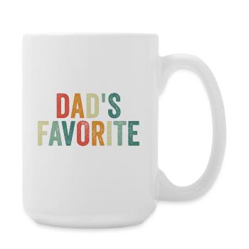 Enfant préféré Le préféré de papa drôle - Grande tasse 440 ml - blanc - Droite