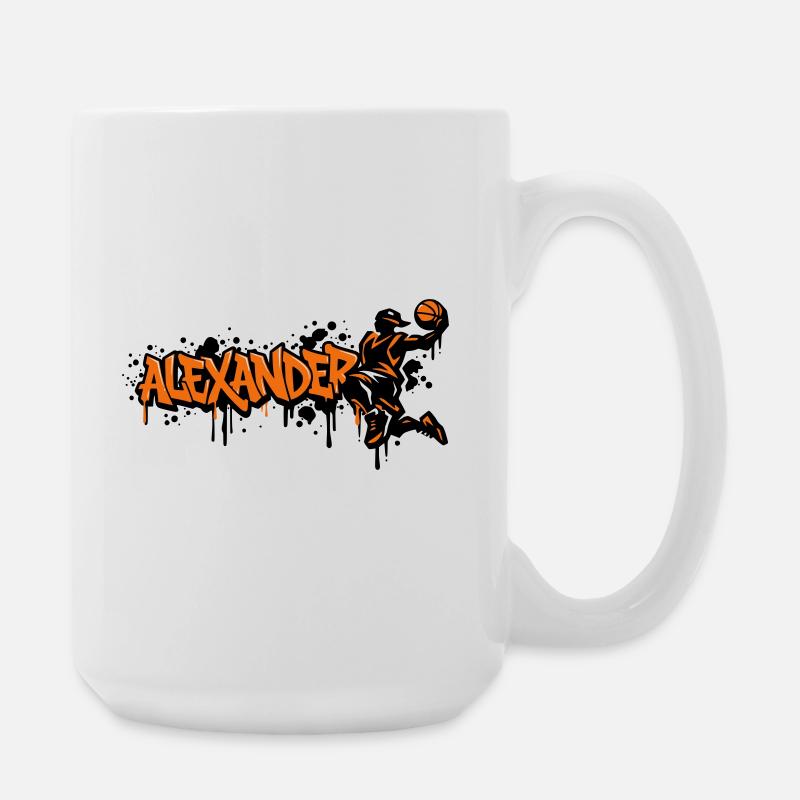 Alexander Graffiti Dunk - Large Mug 440 ml - white