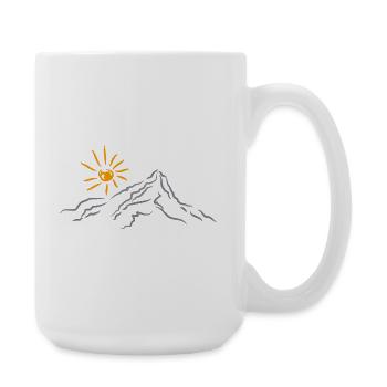 Mountain Nature Landscape - Large Mug 440 ml - white - Right