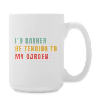 Gartenarbeit - Große Tasse 440 ml - Weiß - Rechts