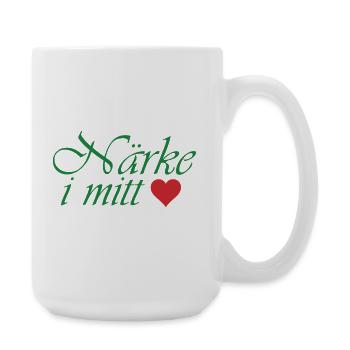Närke in meinem Herzen - Große Tasse 440 ml - Weiß - Rechts