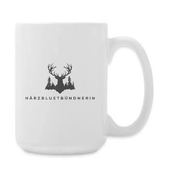 Härzbluetgraubünden - Large Mug 440 ml - white - Right