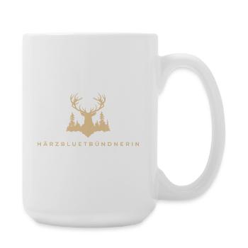 Härzbluetgraubünden - Large Mug 440 ml - white - Right