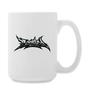 JDM Turbo Boosted Car Tuning Scene - Large Mug 440 ml - white - Right