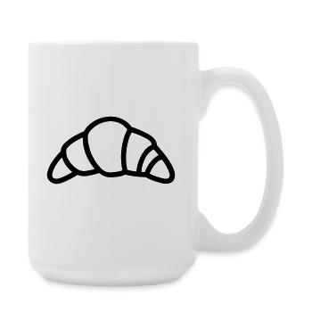 Halbmond - Große Tasse 440 ml - Weiß - Rechts