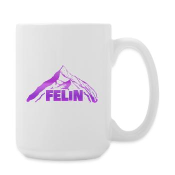 Felin as a sport - Large Mug 440 ml - white - Right