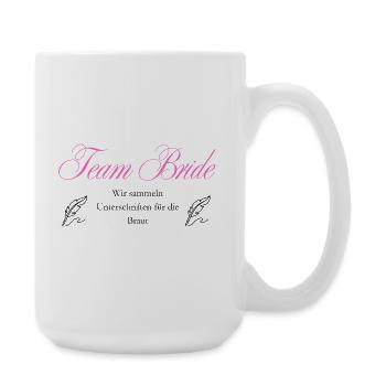 Junggesellinnenabschied JGA T-Shirt & Hoodie Brie - Große Tasse 440 ml - Weiß - Rechts