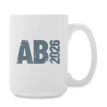 Abi 2026 - Abitur - Gift | minimal design - Large Mug 440 ml - white - Right