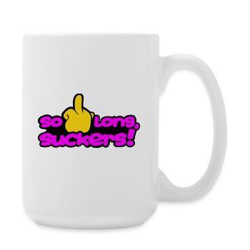solongsuckers2_magenta - Grande tasse 440 ml - blanc - Droite