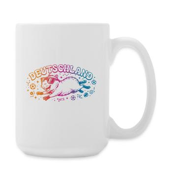 Deutschland Fussball Capybara - Große Tasse 440 ml - Weiß - Rechts