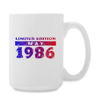 40. Geburtstag Limited Edition 05/1986 - Große Tasse 440 ml - Weiß - Rechts