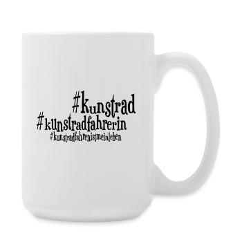 Kunstrad, Kunstradfahren, Hallenradsport - Große Tasse 440 ml - Weiß - Rechts