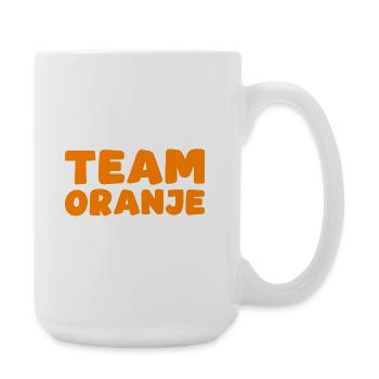 Team Oranje - Nederland - Netherlands Niederlande - Große Tasse 440 ml - Weiß - Rechts