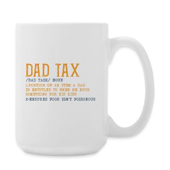 T-shirt graphique fiscal Papa - Grande tasse 440 ml - blanc - Droite
