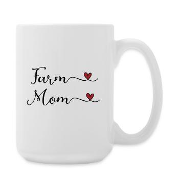Farm Mom - Large Mug 440 ml - white - Right
