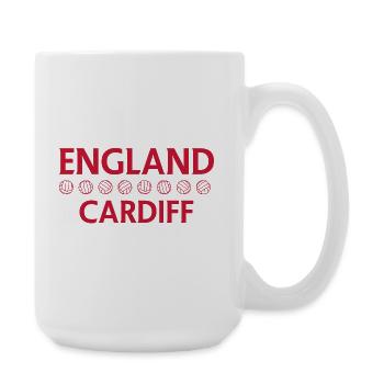England Cardiff Football Crest - Large Mug 440 ml - white - Right