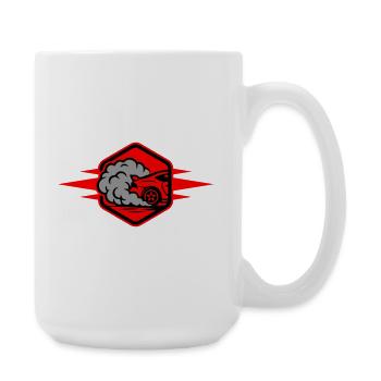 Car Gas Icon Car Racing - Large Mug 440 ml - white - Right