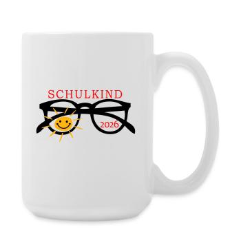 coole Sonnenbrille Schulkind  - Große Tasse 440 ml - Weiß - Rechts