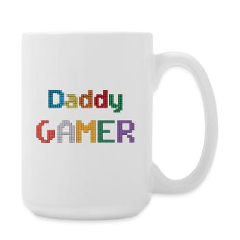 Papa-Hemd - Große Tasse 440 ml - Weiß - Rechts