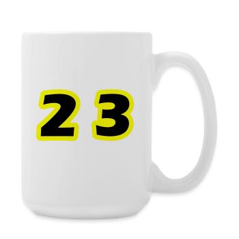 Symbole du chiffre 23 - Grande tasse 440 ml - blanc - Droite