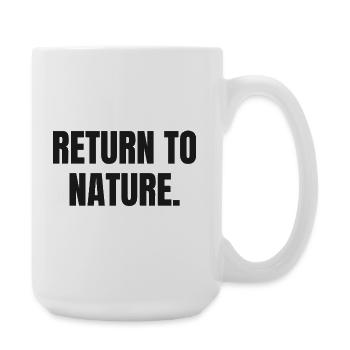 RETOUR À LA NATURE | Mode de vie ancestral carnivore - Grande tasse 440 ml - blanc - Droite