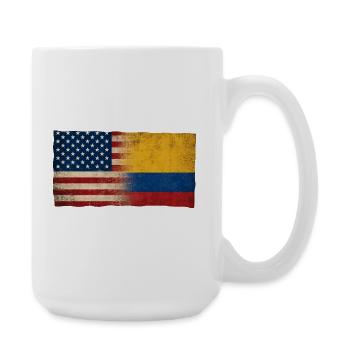 Identité du drapeau d’amitié États-Unis-Paraguay - Grande tasse 440 ml - blanc - Droite