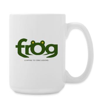 FROG – Tirer directement des conclusions - Grande tasse 440 ml - blanc - Droite