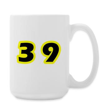 39 Number Symbol - Large Mug 440 ml - white - Right