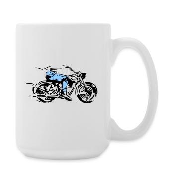 cycliste - Grande tasse 440 ml - blanc - Droite
