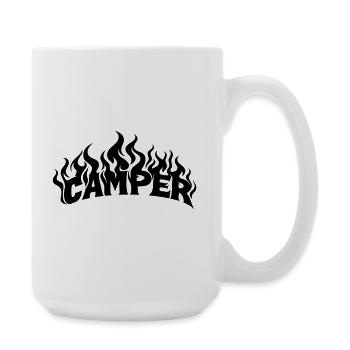 Camper Flammen - Große Tasse 440 ml - Weiß - Rechts