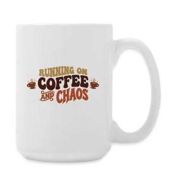 Tourner au café et au chaos - Grande tasse 440 ml - blanc - Droite