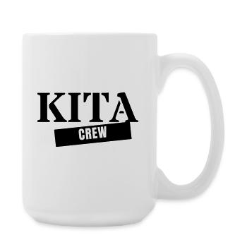 Kita Crew - Erzieherin Kindergarten Team Geschenk - Große Tasse 440 ml - Weiß - Rechts