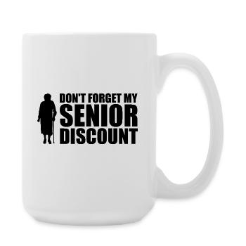 N’oubliez pas ma réduction senior Older S - Grande tasse 440 ml - blanc - Droite