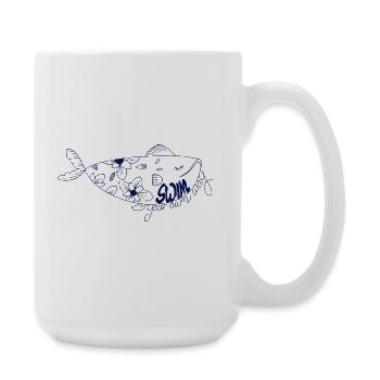 Swim Your Own Way - Large Mug 440 ml - white - Right