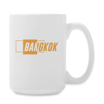 Chemise de voyage Bangkok Thaïlande - Grande tasse 440 ml - blanc - Droite