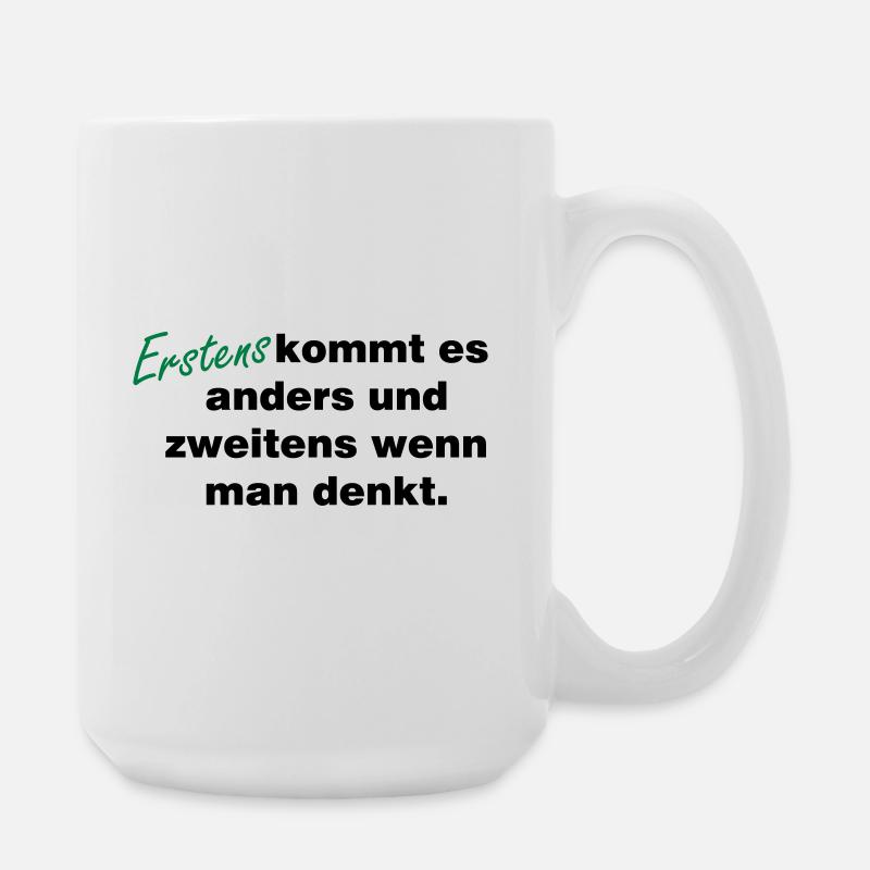 Wenn_man_denkt - Große Tasse 440 ml - Weiß
