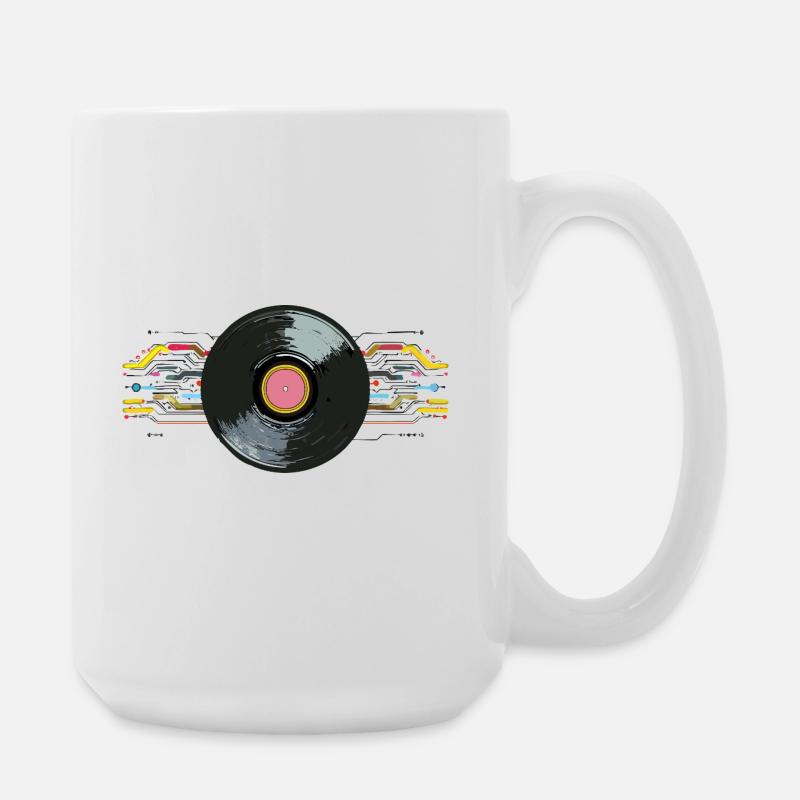 Vinyl_2 - Large Mug 440 ml - white
