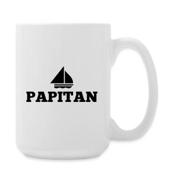 Papitän Father's Day Best Dad Anchor - Large Mug 440 ml - white - Right