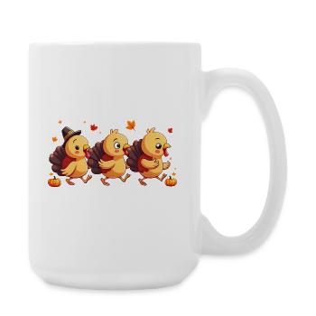 Thanksgiving Truthahn Baby - Große Tasse 440 ml - Weiß - Rechts