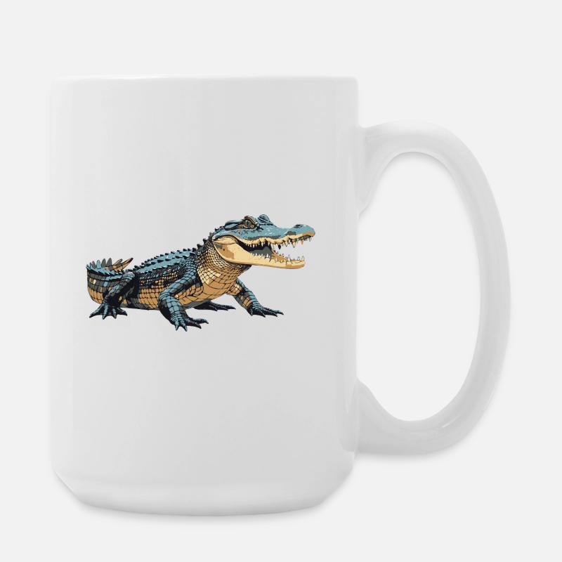 Kroko3 - Large Mug 440 ml - white