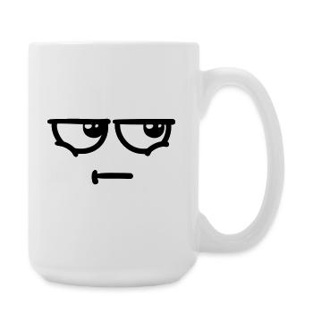 Not Amused - Große Tasse 440 ml - Weiß - Rechts