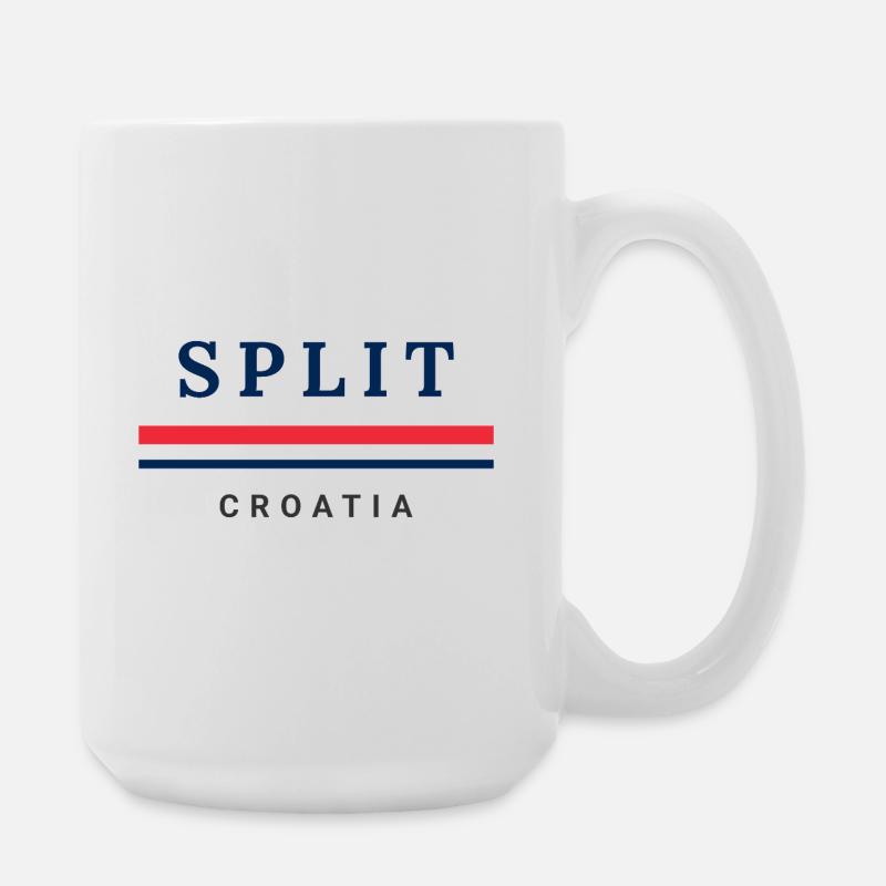Split City Croatia - Large Mug 440 ml - white