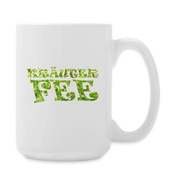 Kräuterfee Kräuter Garten  Kräuterschnecke - Große Tasse 440 ml - Weiß - Rechts