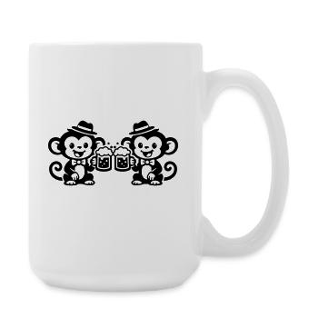 Monkey Beer Team - Large Mug 440 ml - white - Right