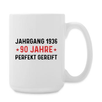 Vintage 1936 – 90 years perfectly matured - Large Mug 440 ml - white - Right