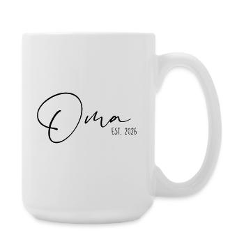 Oma est. 2026 - Große Tasse 440 ml - Weiß - Rechts
