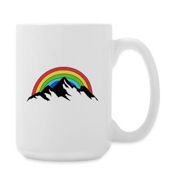 Nature arc-en-ciel de la montagne - Grande tasse 440 ml - blanc - Droite